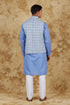 Veshbhoshaa Bluesaanchi Sky Blue Waistcoat Set