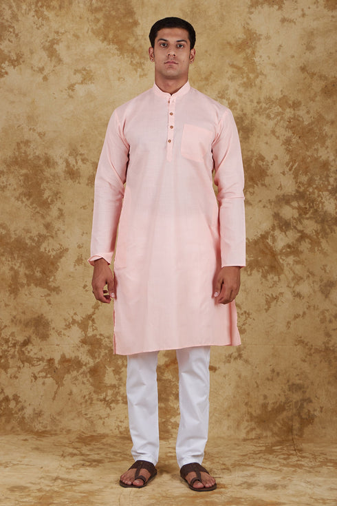 Veshbhoshaa Bluesaanchi Pink Jacquard Waistcoat Set