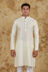 Veshbhoshaa Bluesaanchi Cream Waistcoat Set