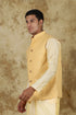 Veshbhoshaa Bluesaanchi Men'S Cotton Blend Sequence Mango Waistcoat