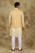 Veshbhoshaa Bluesaanchi Yellow Waistcoat Set