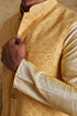 Veshbhoshaa Bluesaanchi Yellow Waistcoat Set