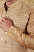 Veshbhoshaa Bluesaanchi Khaki Waistcoat Set