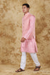 Veshbhoshaa Bluesaanchi Pink Jacquard Waistcoat Set