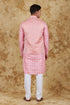 Veshbhoshaa Bluesaanchi Pink Jacquard Waistcoat Set