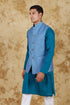 Veshbhoshaa Bluesaanchi Blue Waistcoat Set
