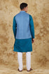 Veshbhoshaa Bluesaanchi Blue Waistcoat Set