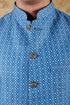 Veshbhoshaa Bluesaanchi Blue Waistcoat Set