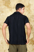 Veshbhoshaa Bluebird Crafted Comfort Knitted Black Shirt For Men