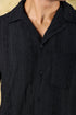 Veshbhoshaa Bluebird Crafted Comfort Knitted Black Shirt For Men