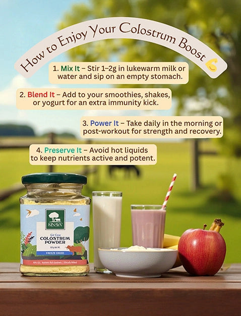 Kaniya Gir Cow Colostrum Powder (Freeze-Dried)