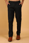 Veshbhoshaa Bluebird Men'S Black Lycra Formal Trouser