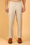 Veshbhoshaa Bluebird Men'S Polycotton Cream Trousers