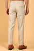 Veshbhoshaa Bluebird Men'S Polycotton Cream Trousers