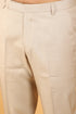 Veshbhoshaa Bluebird Men'S Polycotton Cream Trousers