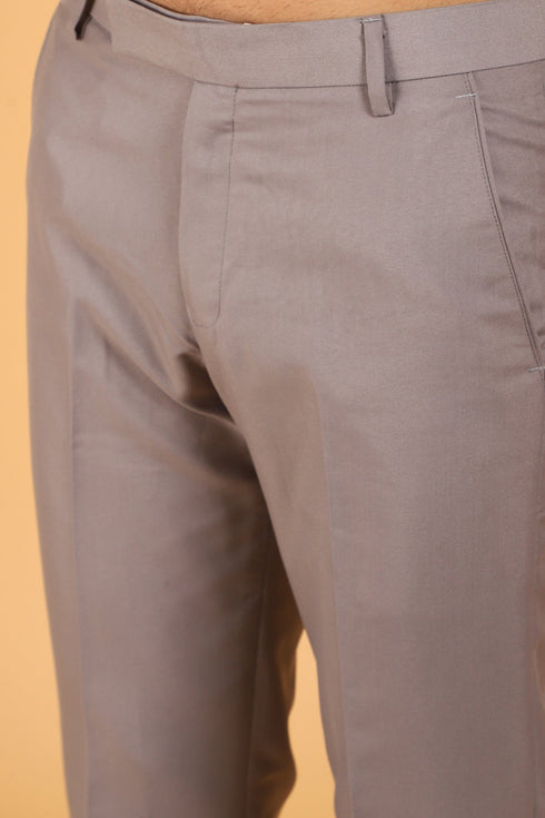 Veshbhoshaa Bluebird Men'S Beige Formal Trouser