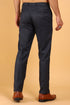 Veshbhoshaa Bluebird Men'S Dark Grey Lycra Formal Trouser