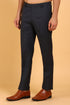Veshbhoshaa Bluebird Men'S Black Lycra Formal Trouser