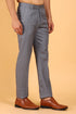 Veshbhoshaa Bluebird Men'S Slate Grey Polycotton Trouser