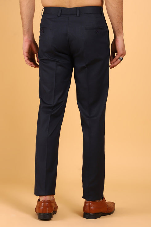 Veshbhoshaa Bluebird Men'S Polycotton Black Trouser