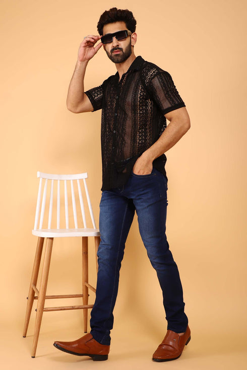 Veshbhoshaa Bluebird Men'S Navy Denim
