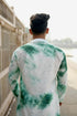 Kzari Haryali Chanderi Green Check Mirror Kurta