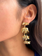 Zeraki Jewels Elephant Designer Gold Plated Earrings
