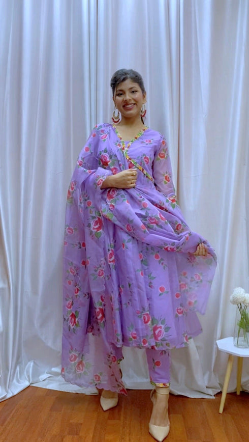 Kzari Designer Handcrafted Anarkali