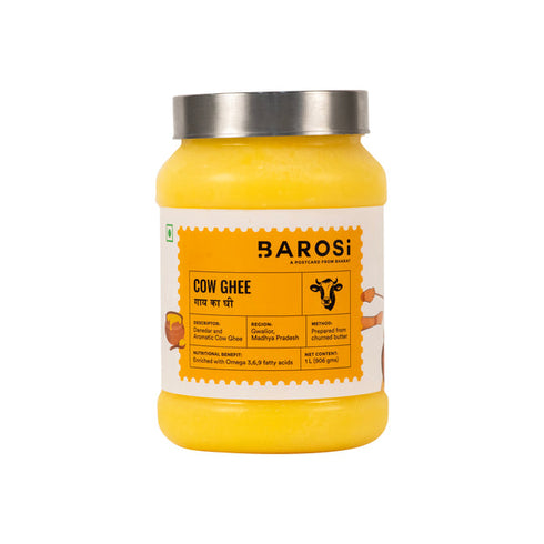 Barosi Cultured Cow Ghee 1 Ltr