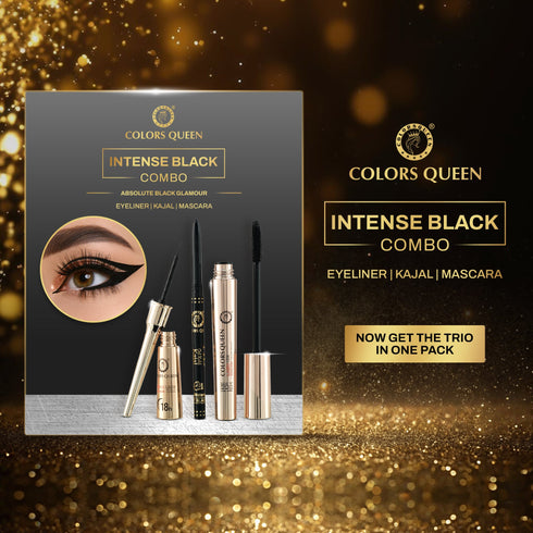Colors Queen Intense Black Kajal Eyeliner Mascara Combo