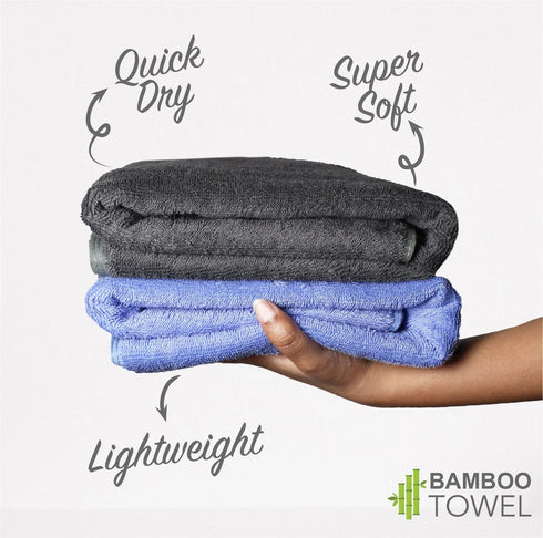 Heelium Bamboo Bath Towel 400 GSM - Set of 4