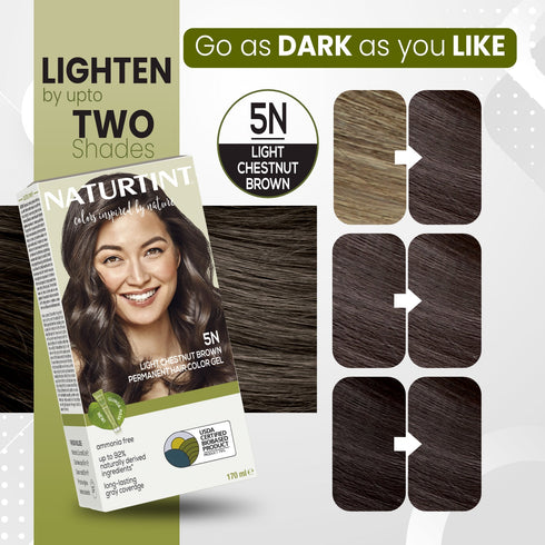 Naturtint 5N Light Chestnut Brown Permanent Hair Colour