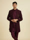 Manyavar Purple Majesty Georgette Indo Western