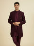 Manyavar Purple Majesty Georgette Indo Western