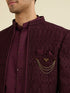 Manyavar Purple Majesty Georgette Indo Western