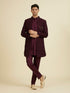 Manyavar Purple Majesty Georgette Indo Western