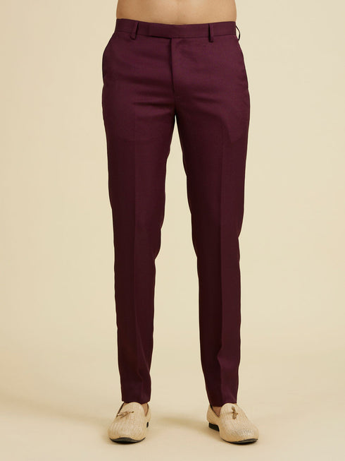 Manyavar Purple Majesty Georgette Indo Western