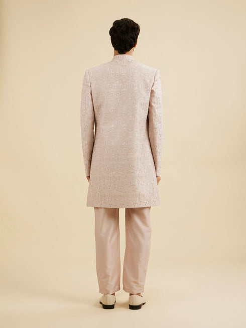 Manyavar Pink Elegance Indo Western
