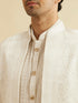 Manyavar Warm White Elegance Indo Western