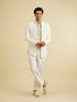 Manyavar Warm White Elegance Indo Western