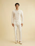 Manyavar Warm White Elegance Indo Western