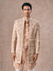 Manyavar Fawn Velvet Festivity Indo Western