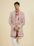 Manyavar Velvet Elegance in Pink Indo Western