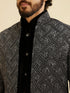Manyavar Black Velvet Elegance Indo Western