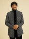 Manyavar Black Velvet Elegance Indo Western