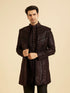 Manyavar Black Velvet Elegance Indo Western