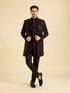 Manyavar Black Velvet Elegance Indo Western