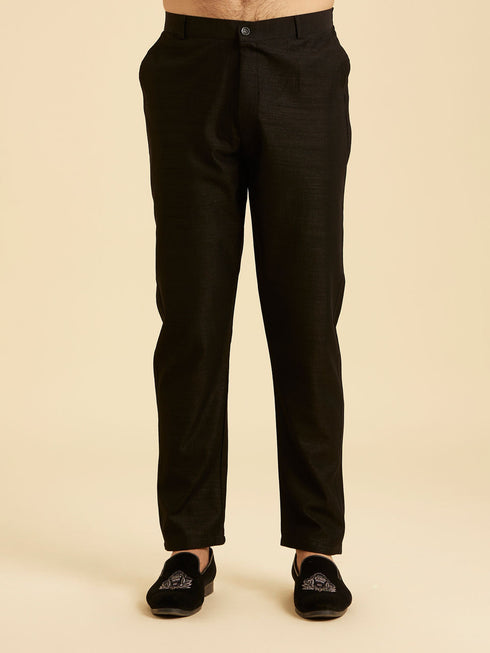 Manyavar Black Exquisiteness Indo Western