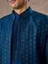 Manyavar Teal Blue Elegance Indo Western