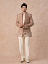 Manyavar Beige Royal Elegance Indo Western